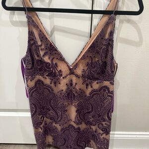 Free People Purple sequin dress size small